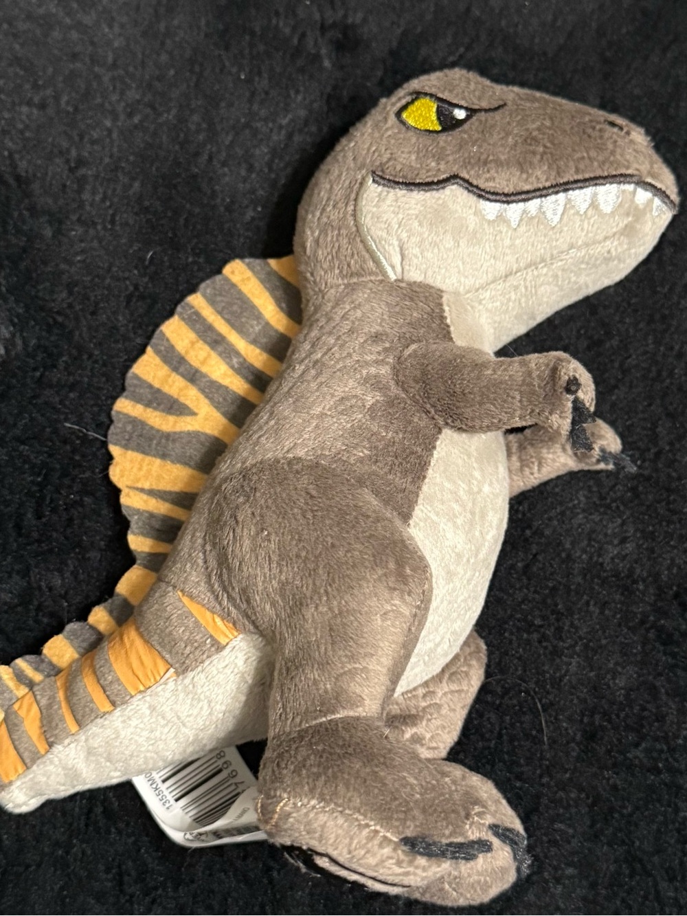Jurassic World Spinosaurus Plush Dinosaur Stuffed Animal Gray Orange Toy